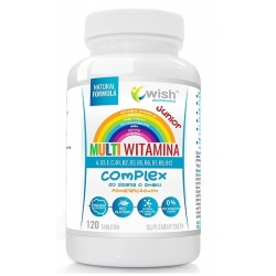 Multiwitamina Junior Witamina B COMPLEX + ADEK + Wit C DO SSANIA 120 tabletek